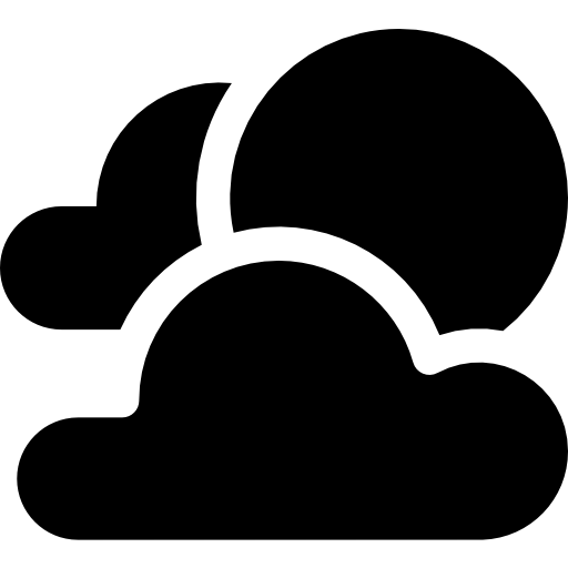 nublado Basic Rounded Filled icono
