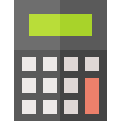calculadora Basic Straight Flat Ícone