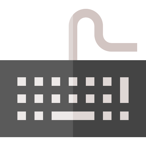 toetsenbord Basic Straight Flat icoon