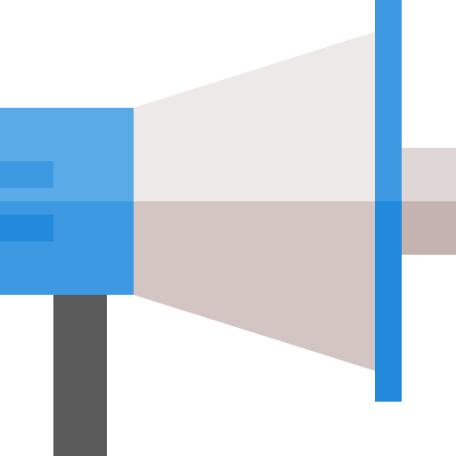 Megaphone Basic Straight Flat icon
