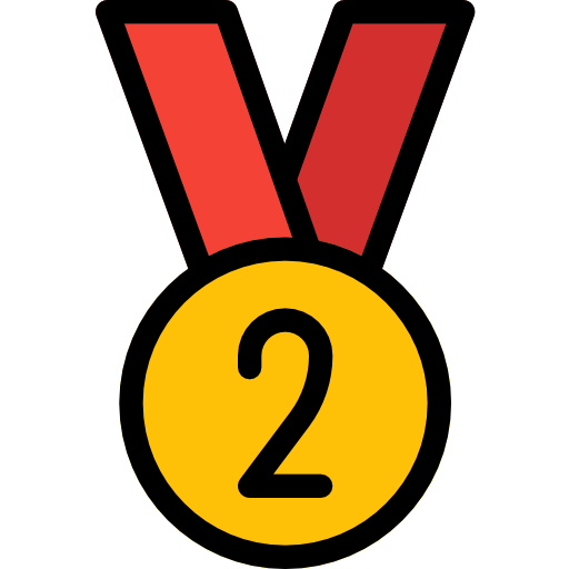 medalla Pixel Perfect Lineal Color icono