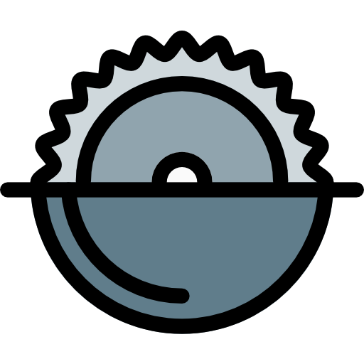 Circular saw Pixel Perfect Lineal Color icon