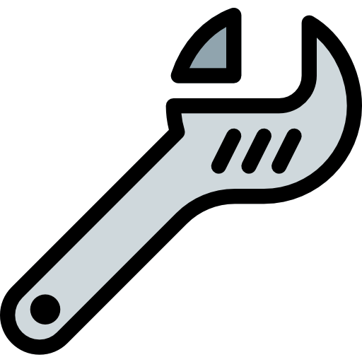 Wrench Pixel Perfect Lineal Color icon