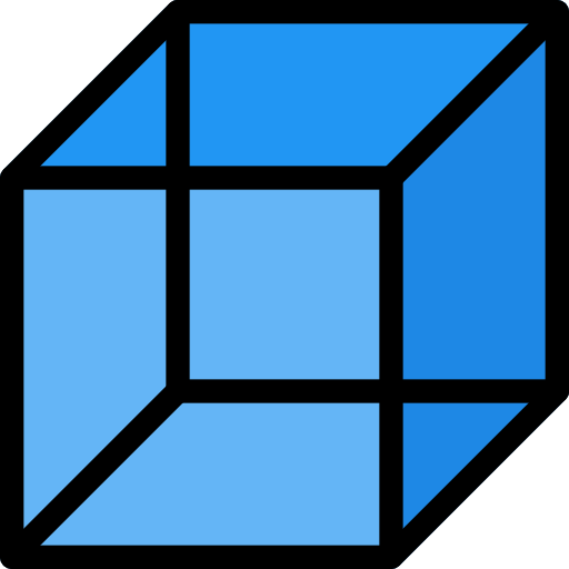 Cube Pixel Perfect Lineal Color icon
