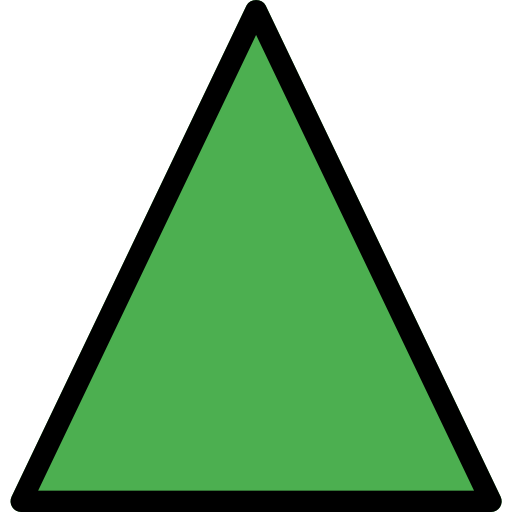 Треугольник Pixel Perfect Lineal Color иконка