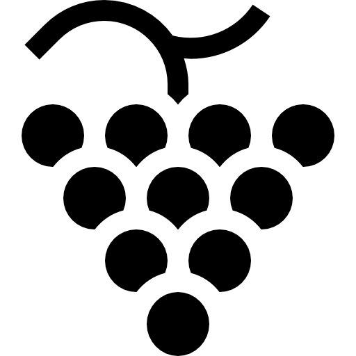 uvas Basic Straight Filled icono