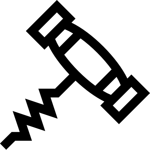 korkociąg Basic Straight Lineal ikona