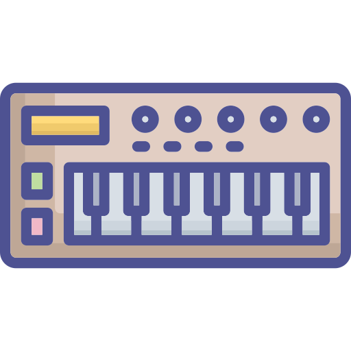 Piano music Generic color lineal-color icon