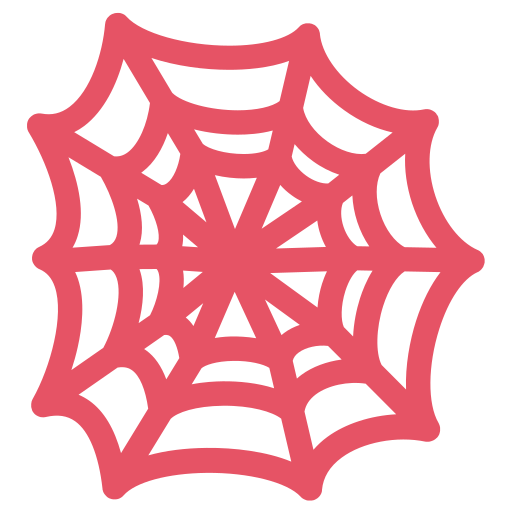 蜘蛛の巣 Generic color fill icon