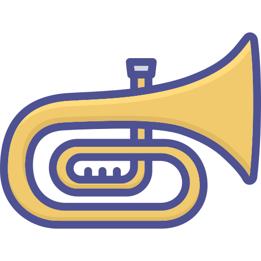 tuba Generic color lineal-color Icône