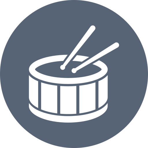 Drum kit Generic color fill icon