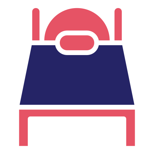 Łóżko Generic color fill ikona
