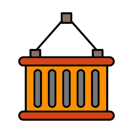 Транспортный контейнер Generic color lineal-color иконка