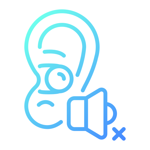 tappo per le orecchie Generic gradient outline icona