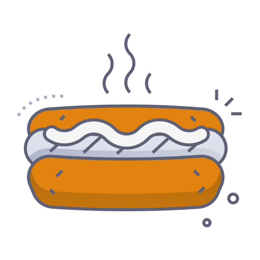hot dog Generic gradient lineal-color icono