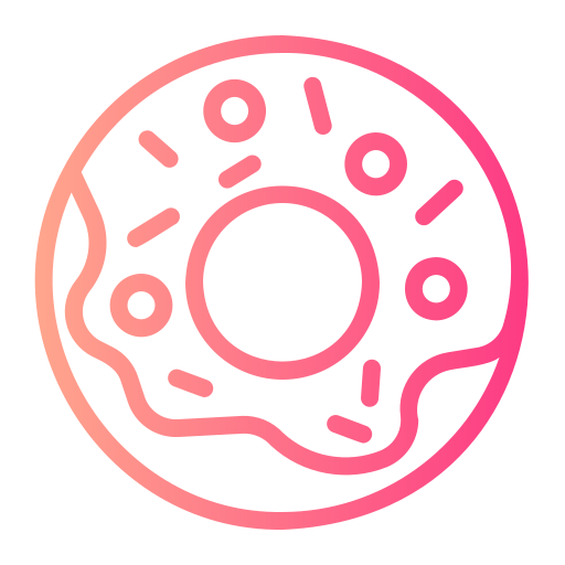 Donut Generic gradient outline icon
