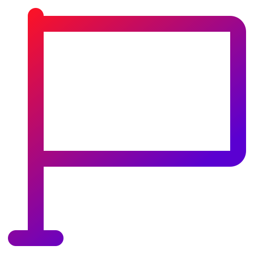 vlag Generic gradient outline icoon