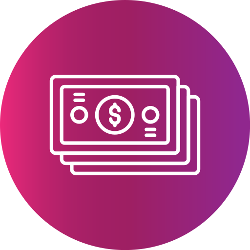Banknotes Generic gradient fill icon