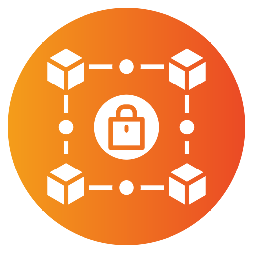 sicurezza della blockchain Generic gradient fill icona