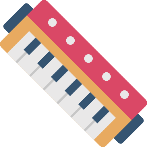 pianotoetsenbord Generic color fill icoon