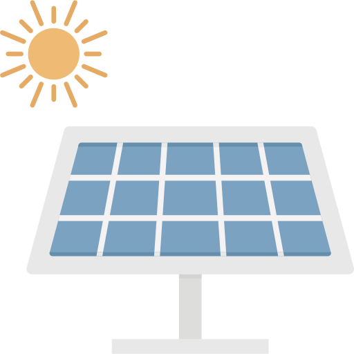Solar energy Generic color fill icon