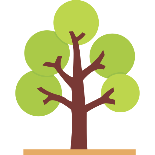 albero arbustivo Generic color fill icona