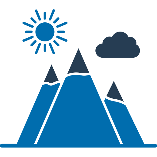 Mountains Generic color fill icon