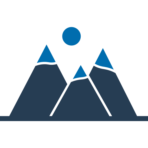 Mountains Generic color fill icon