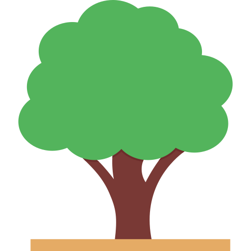 Árvore arbustiva Generic color fill Ícone