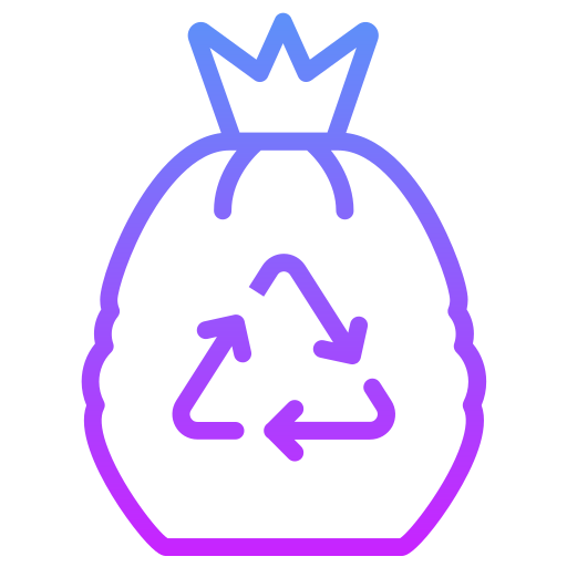 busta della spazzatura Generic gradient outline icona