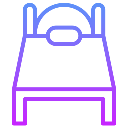 Łóżko Generic gradient outline ikona