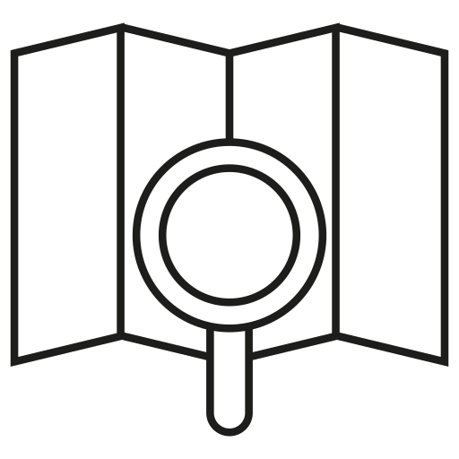 kaart Generic outline icoon