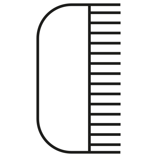 borstel Generic outline icoon