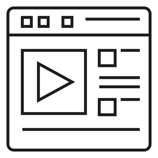 video Generic outline icon