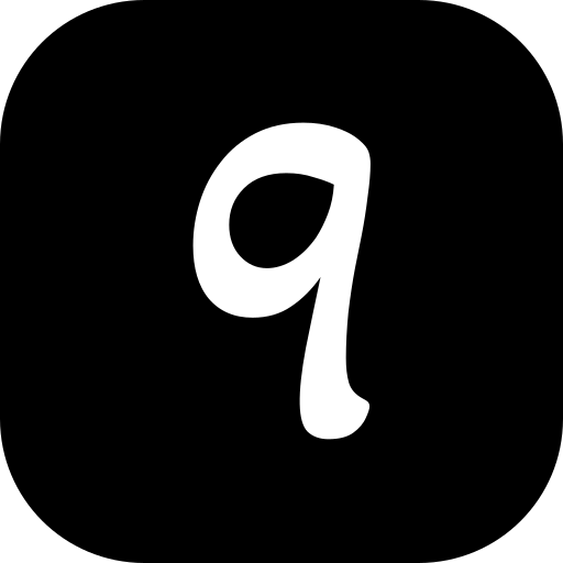 lettera q Generic black fill icona