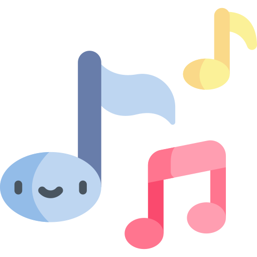 musik Kawaii Flat icon