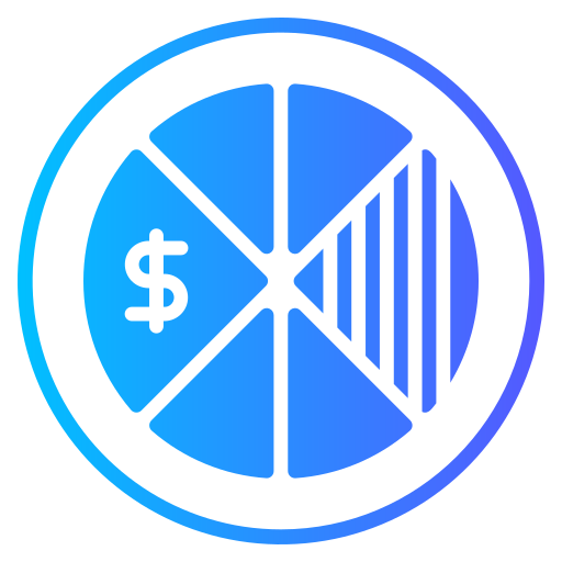 diagramme circulaire Generic gradient fill Icône