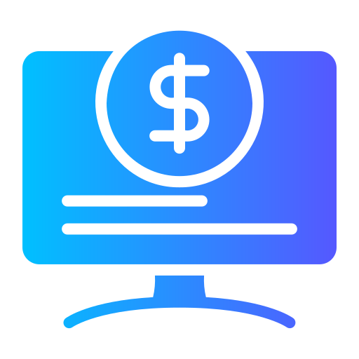 Online money Generic gradient fill icon