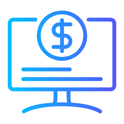 online geld Generic gradient outline icoon