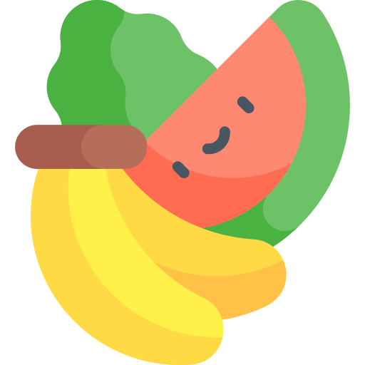 frutas Kawaii Flat icono
