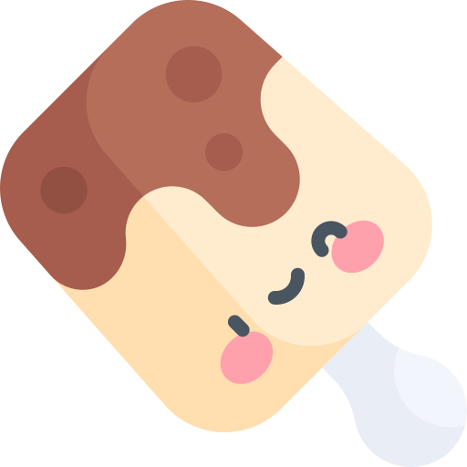 Ice cream Kawaii Flat icon