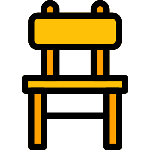 krzesło Pixel Perfect Lineal Color ikona
