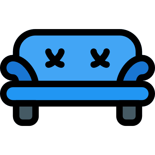 sofa Pixel Perfect Lineal Color ikona