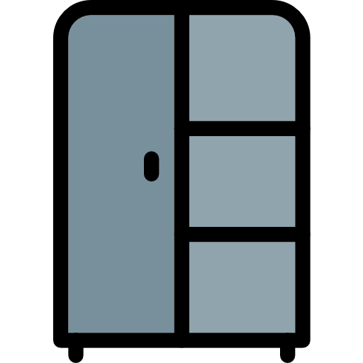 Wardrobe Pixel Perfect Lineal Color icon