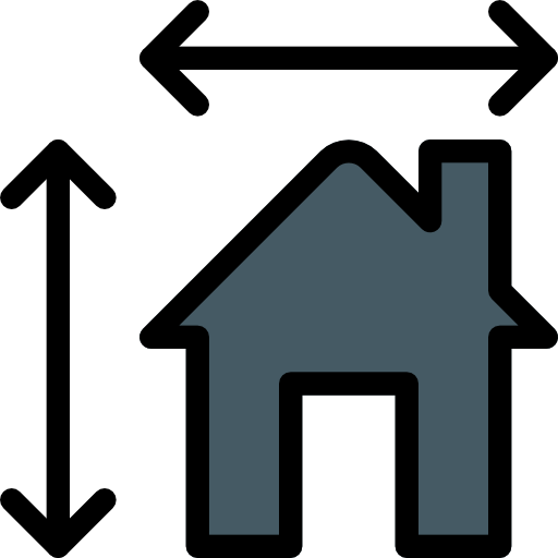 casa Pixel Perfect Lineal Color icono