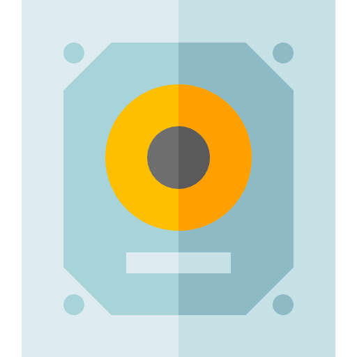 festplatte Basic Straight Flat icon