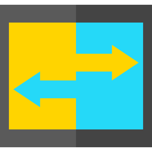 Exchange Basic Straight Flat icon