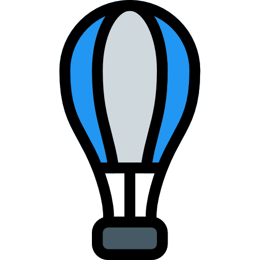 Воздушный шар Pixel Perfect Lineal Color иконка