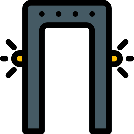 puerta de seguridad Pixel Perfect Lineal Color icono
