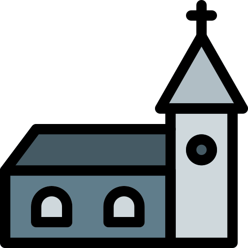Church Pixel Perfect Lineal Color icon